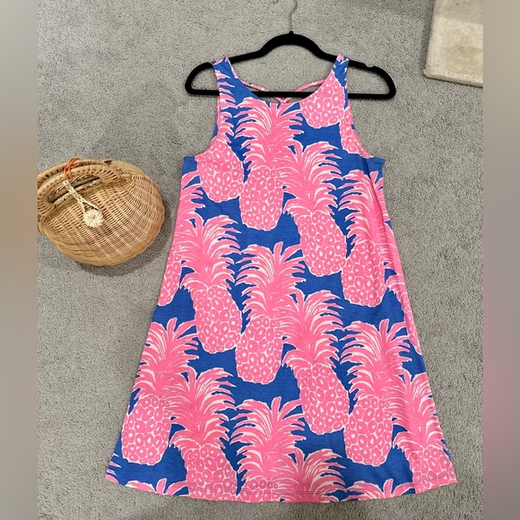 Lilly Pulitzer Kristen Swing Dress in Blue Heaven Little Flamenco in Sz Small - Picture 3 of 9